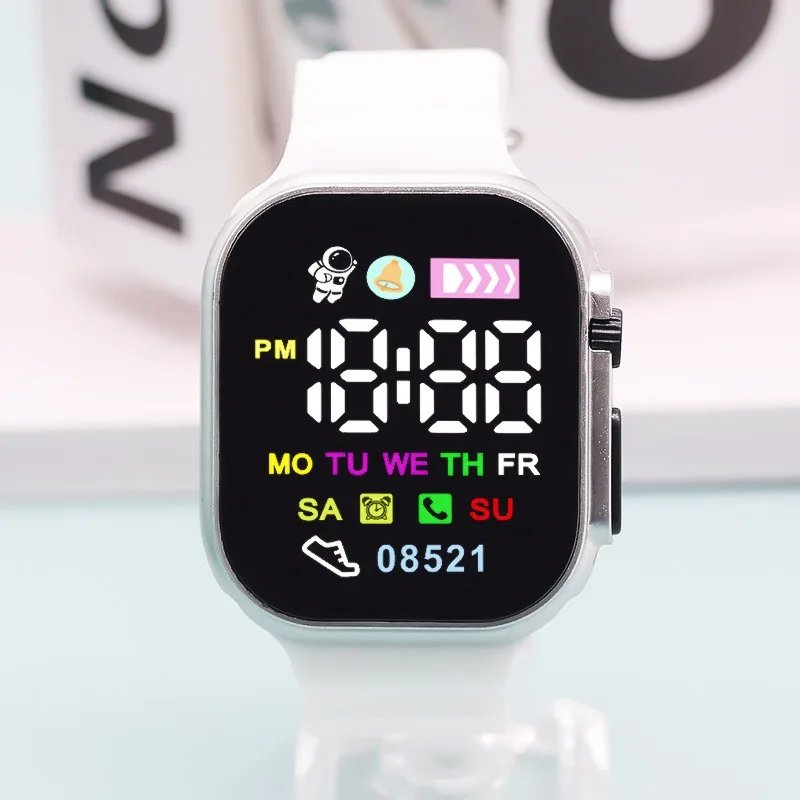 Luminous Children's Electronic Wristwatch LED Display Digital Kids Watches Sport Boys Girls Students Clock Watches Gifts Relojes