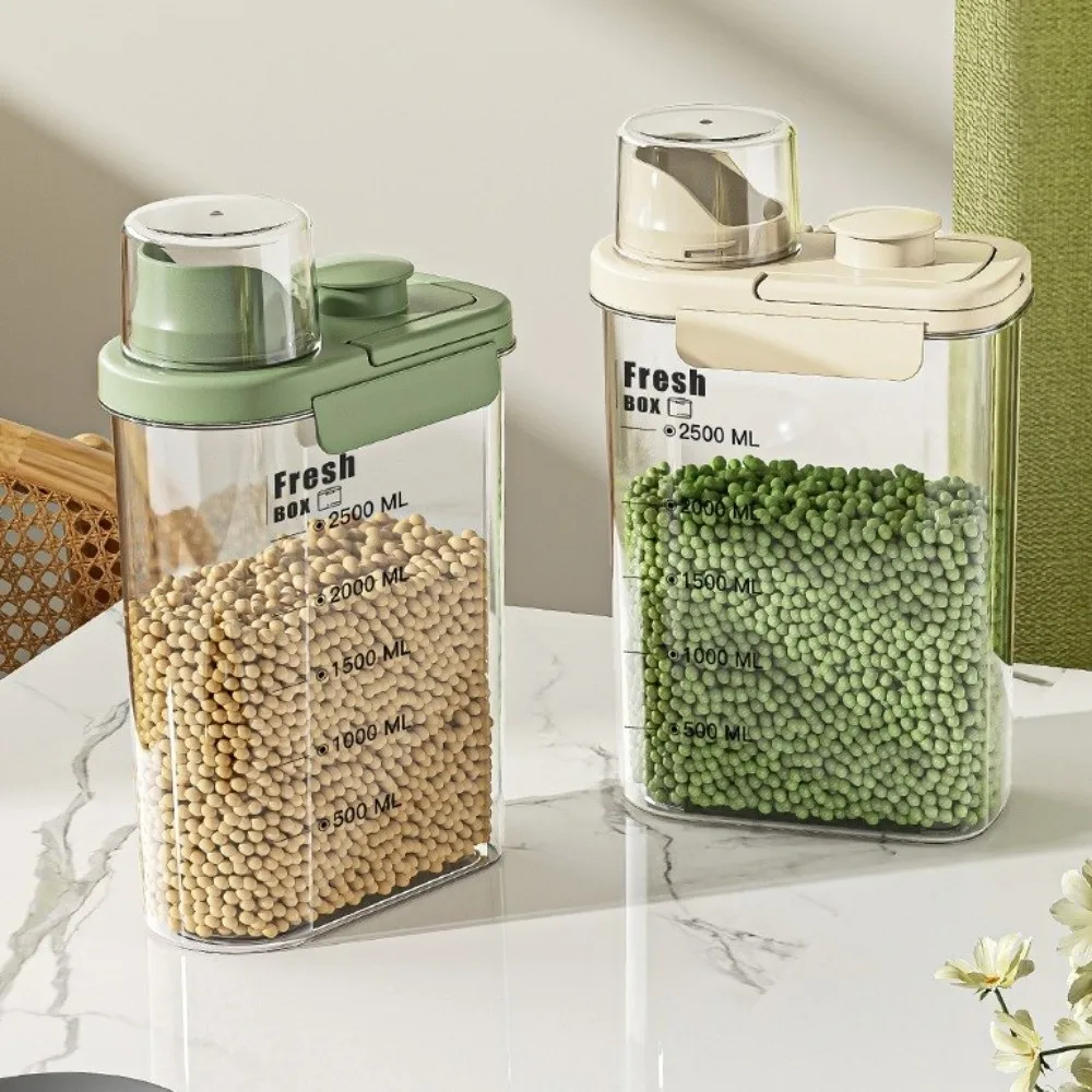 

Large Capacity Grain Storage Jar Transparent with Insect-Proof Lid Sealed Storage Tank Plastic Food Grade Moisture-Proof Jar