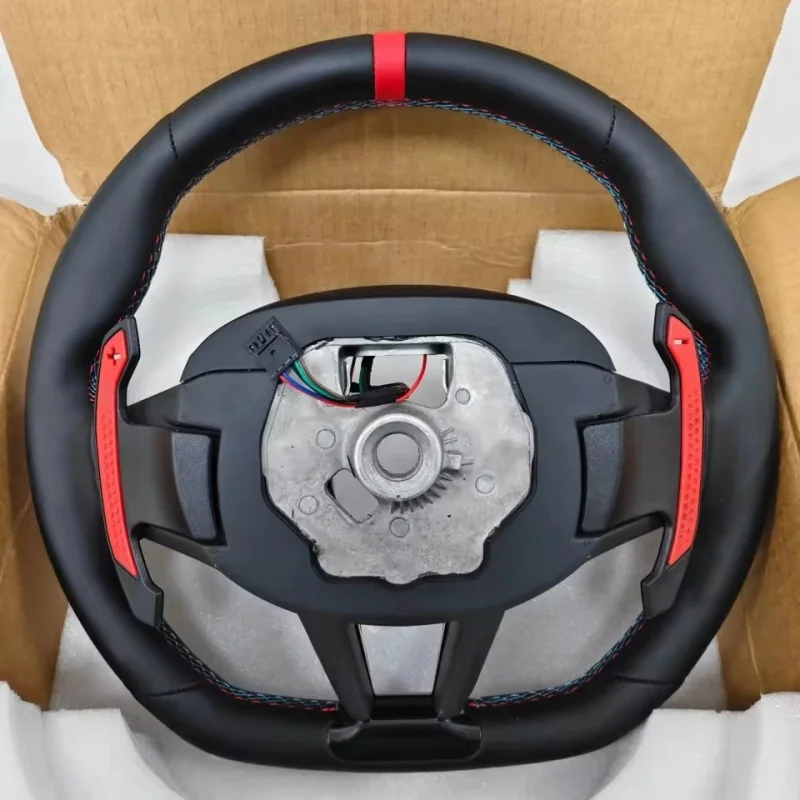 LED Customized Carbon Fiber Leather Car Steering Wheel ForBMW G20 G21 G22 G26 G30 G11 G12 G31 G32 G38 M3 M4 M5 M6 Steering Wheel view 3