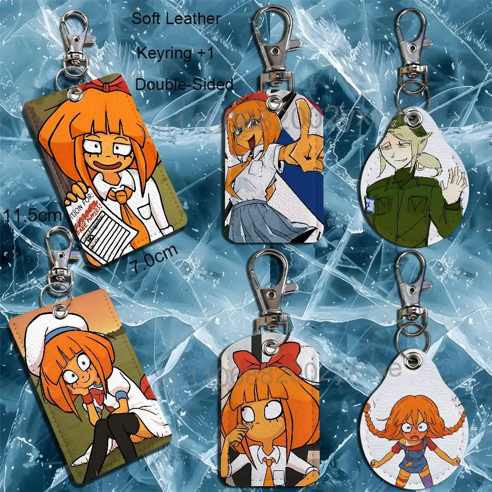 Cartoon characters Yana Ongezellig Mymy Keychain Holder Suitable For Subway Bank Card Bus Card Case