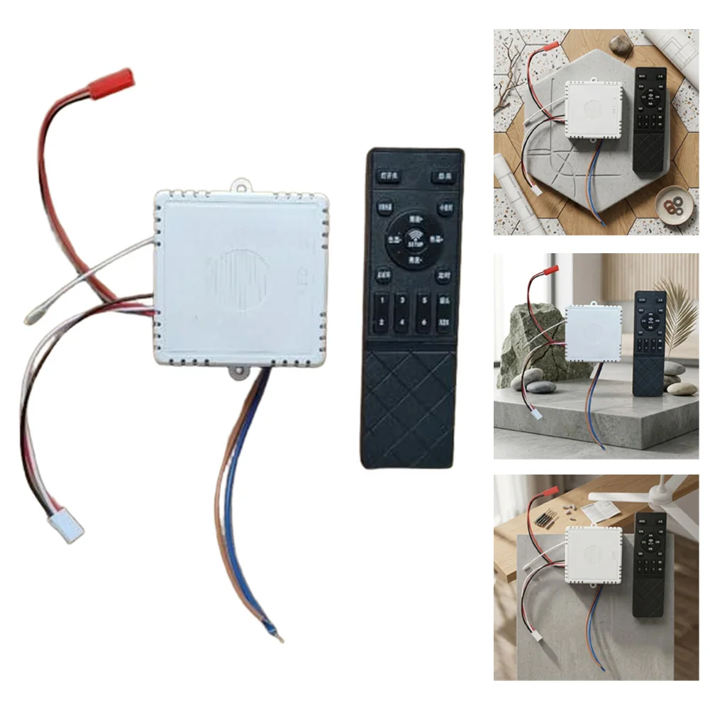 K-PC605 Ceiling Fan Remote Control Switch Kit With Light Dimmer Timer For 220V Motor Regulator And LED Lamp Controller