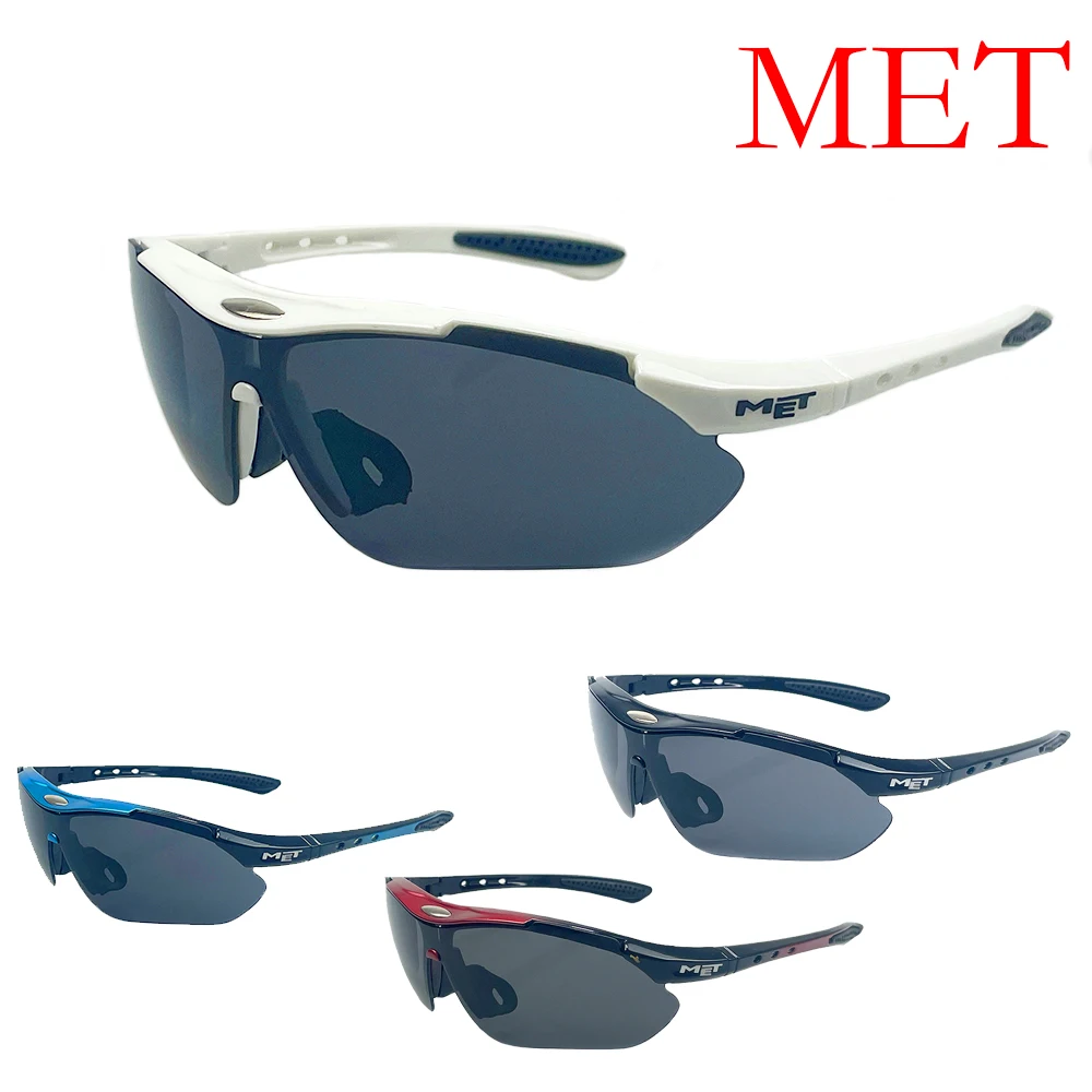 New MET Sunglasses for Men and Women Outdoor Anti-ultraviolet Bicycle Driving MTB Road UV400 Riding Glasses Windproof Goggles