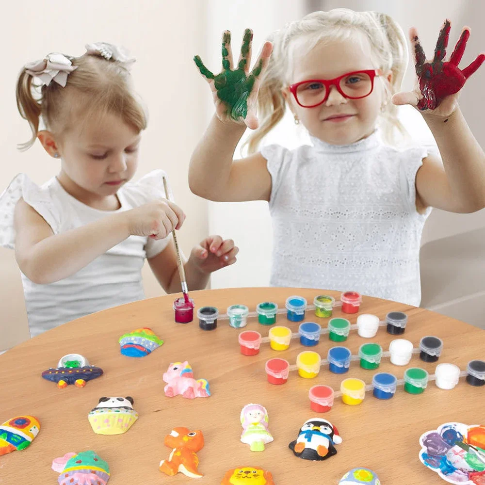 Kids Arts and Crafts Set DIY Handcrafted Painting Kit Creative Graffiti Montessori Educational Toys Plasters for Children Gift