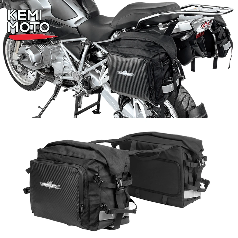 Motorcycle SaddleBag Universal 25L Per Side Bag With Removable For BMW R1200GS LC R1250GS R 1200GS F800GS LC ADV F850GS F750GS