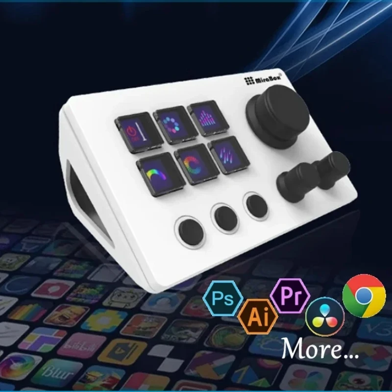 

New Mirabox N3 Visual Streamdeck Custom Visual Mini Keyboard Live Broadcast Console Controller Custom Button For Windows/MacOS