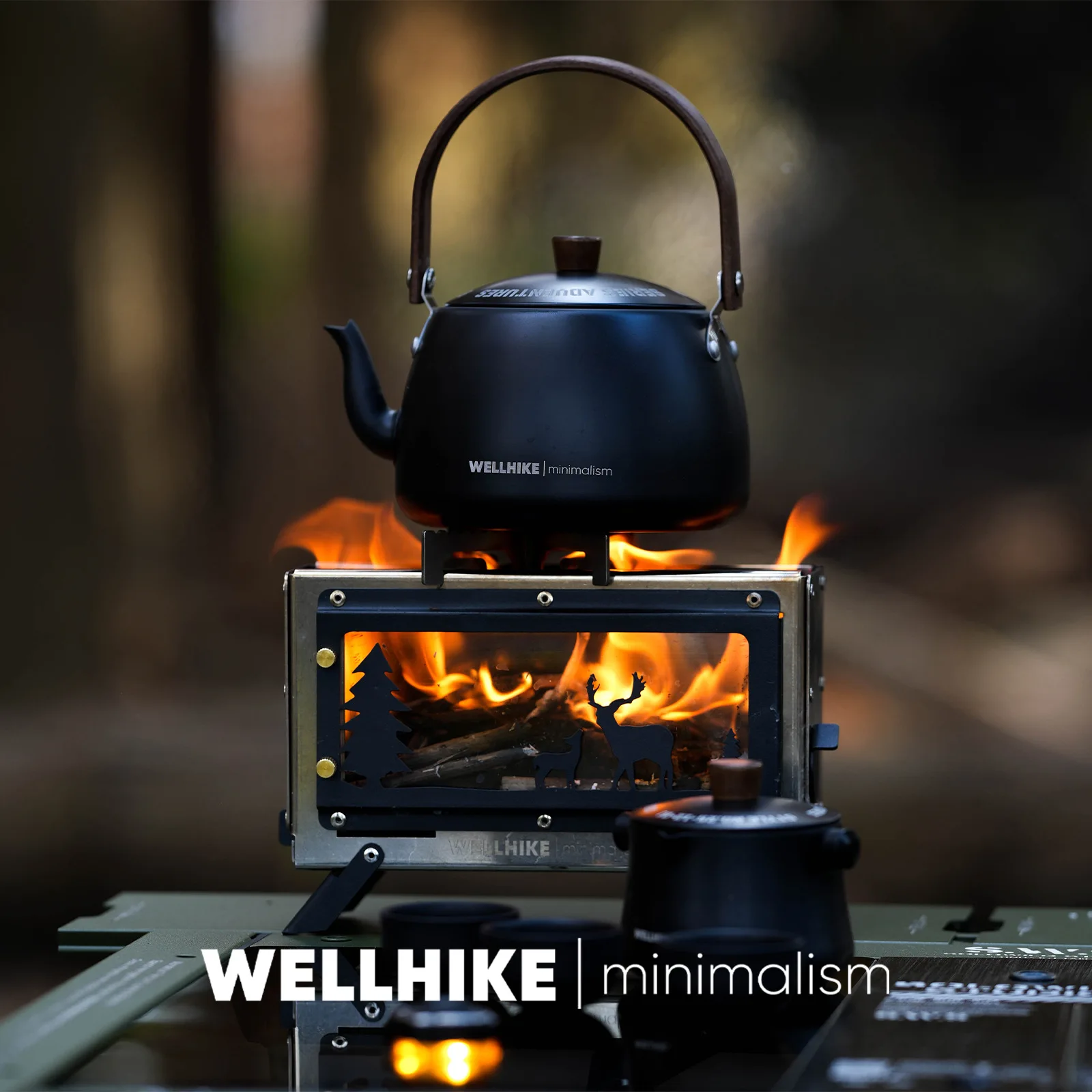 

Походная печь для дров, маленькая портативная настольная печь для сжигания, печь для кипячения воды, камин с огневым очагом