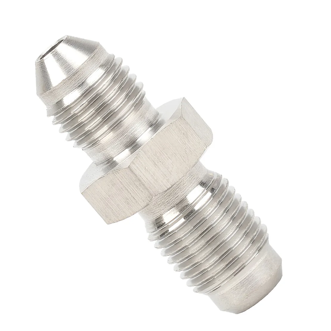 2pcs M10x1.0 To 3AN Metric Adapter Fitting Inverted Flare For Brake Clutch Fuel Oil Line