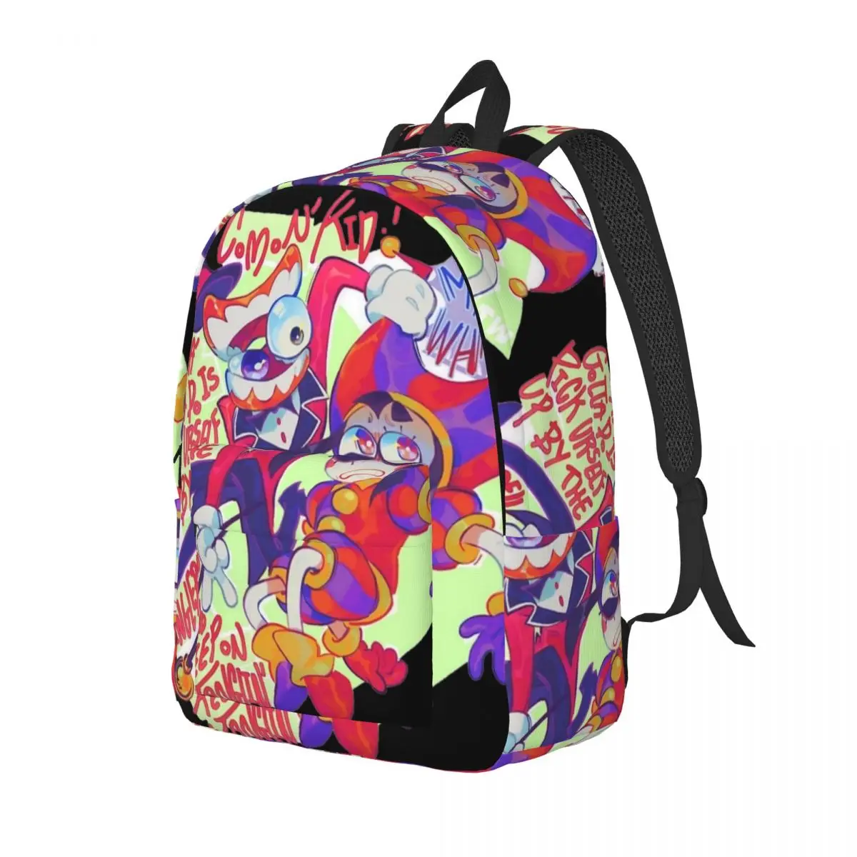 The Amazing Digital Circus Backpack Middle High College School Student Pomni Jax Caine Bookbag Teens Daypack Outdoor