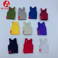 In Stock 1/12 Scale Solid Color Basic Versatile Casual T-shirt Tight Sports Vest Fit 6\
