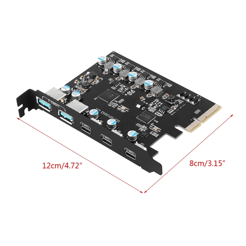 Imagem -06 - Dual tipo Cartão Expansão tipo Adaptador Chip Conversor Pcie para Usb 3.2 20gbps Gen2 Asm3142