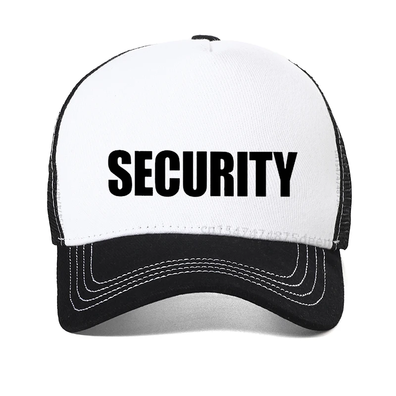 new SECURITY letter Print baseball cap men women universal wild casual hats spring autumn Mesh breathable sun caps trucker hat
