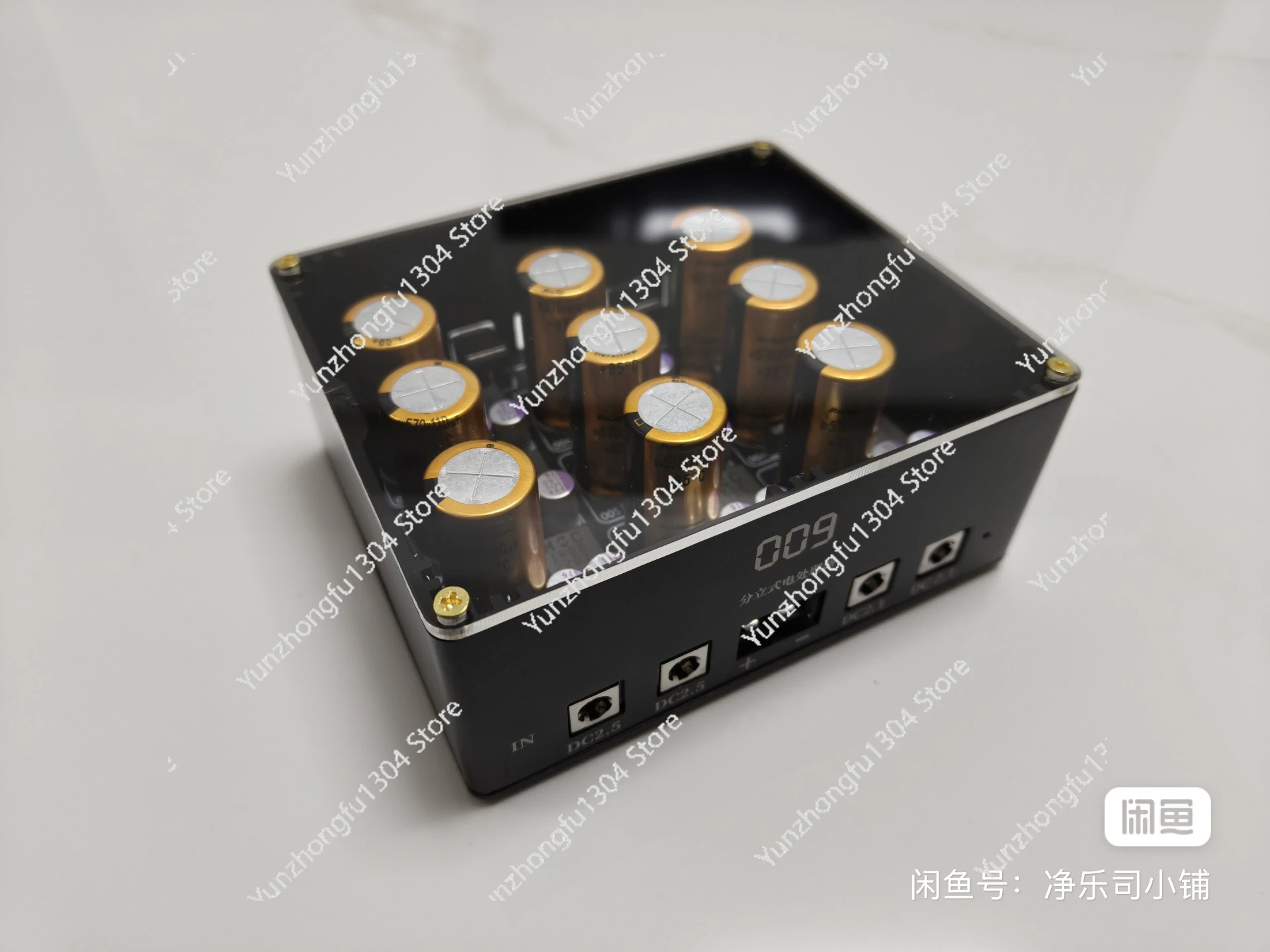 009-HiEnd discrete electrical processor Each CLC module uses a Rubycon custom bile filter capacitor