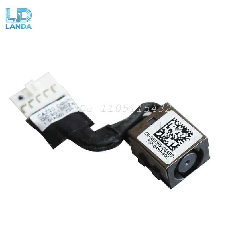 DC in Power Jack with Cable Socket Plug Charging Port For Dell Latitude 7480 E7480 7490 7491 E7490 E7491 8GJM9 08GJM9