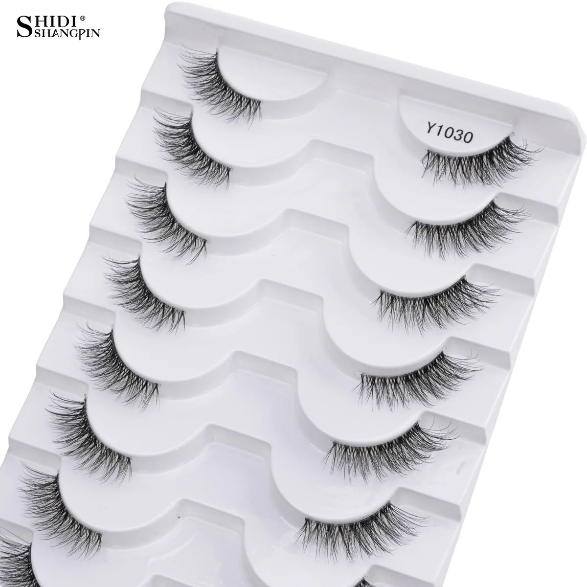 7/10 paia mezze ciglia naturali 3D ciglia occhio di gatto fatte a mano volpe mezze ciglia estensione ciglia finte trucco maquiagem finte cils