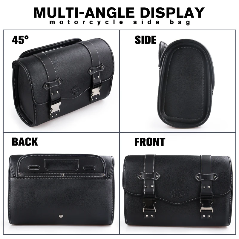 Motorcycle Tool Bag For ADNOH Rebel 250 500 For Rebel 1100 300 For W400 W650 XL883L SR400 Motorcycle Saddlebag Side Bag Retro PU