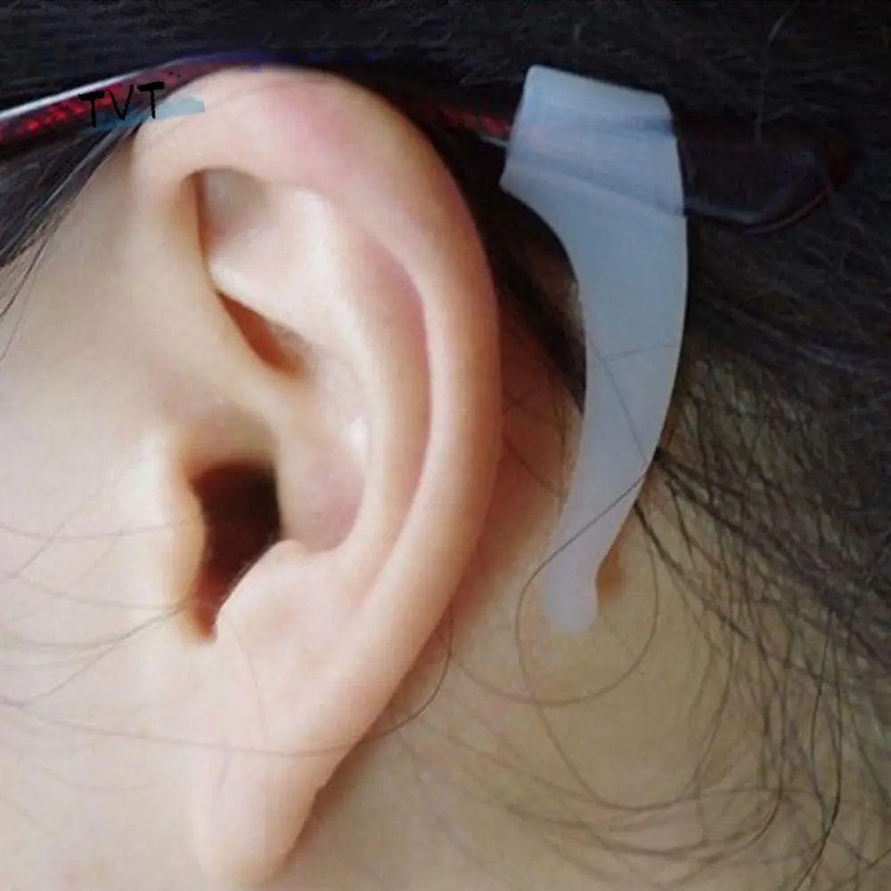 안경 고정용 미끄럼 방지 귀걸이 세트, 실리콘 안경 귀걸이, 스포츠 안경 귀걸이