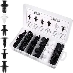 6 Size 100pcs Auto Fastener Car Clips Mixed Body Push Retainer Pin Rivet for Mercedes.Benz W246 W245 C204 W204 S204 C209 C219 W