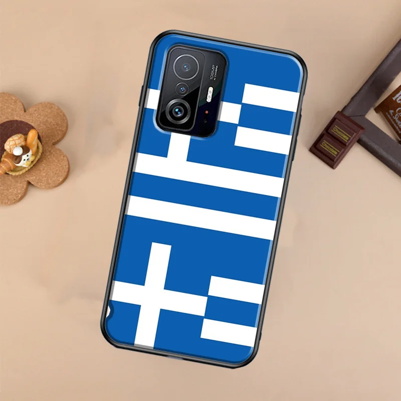 Greece Greek National Flags For POCO X5 X4 X3 F5 Pro M4 M5s F3 F4 GT C40 Phone Case For Xiaomi 12T 11T 13 Pro 12 Lite