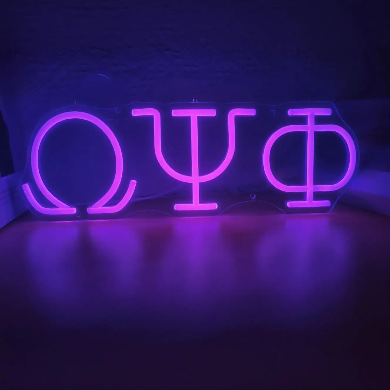 Psi Phi الأخوة النيون تسجيل USB عكس الضوء LED ضوء النيون للرجل الكهف بار مكتب غرفة المعيشة غرفة نوم هدية تزيين المنزل