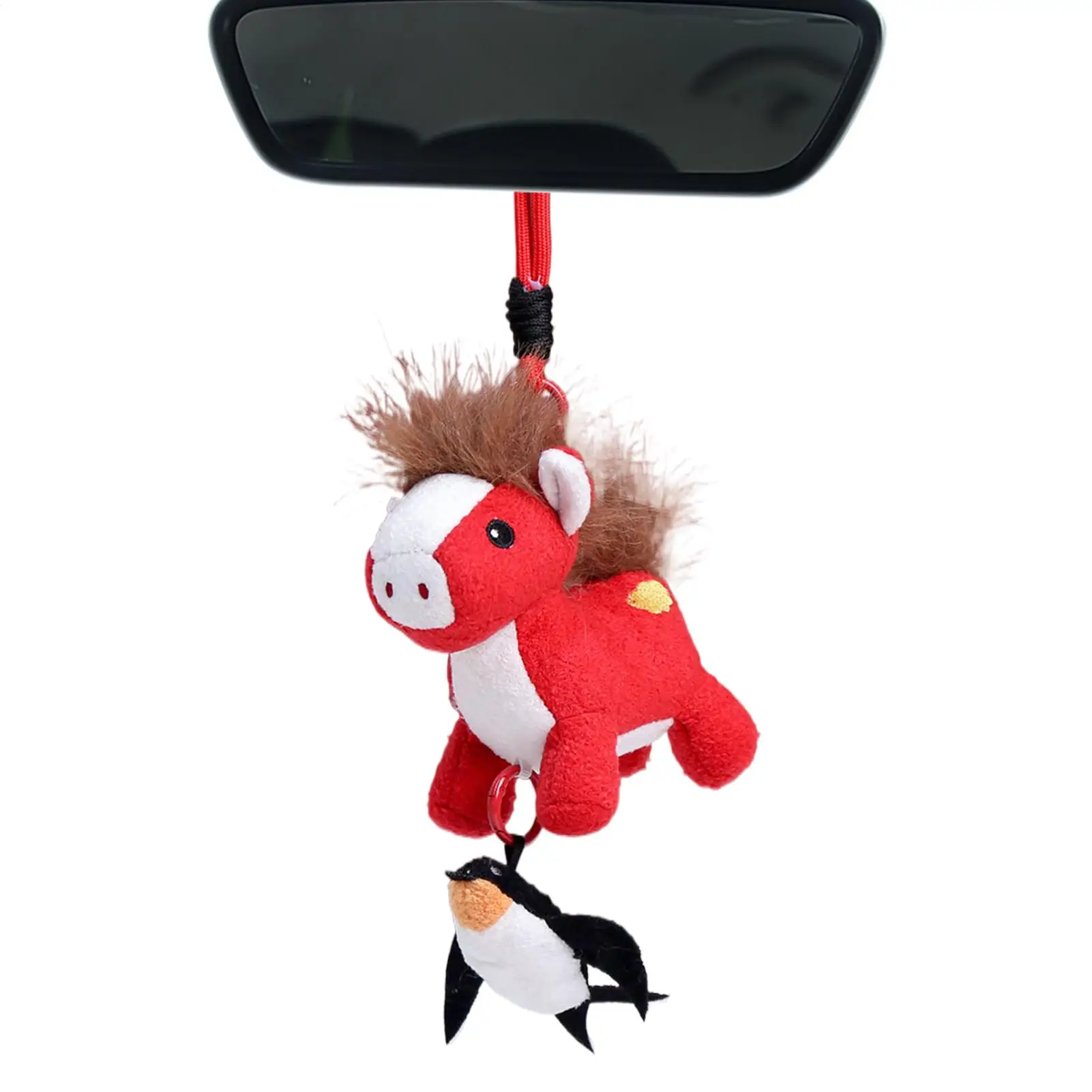 Plush Keychain Adorable Collectible Keepsake Year Of The Horse Plush Doll Pendant for Women Girls Students Kids Girlfriend