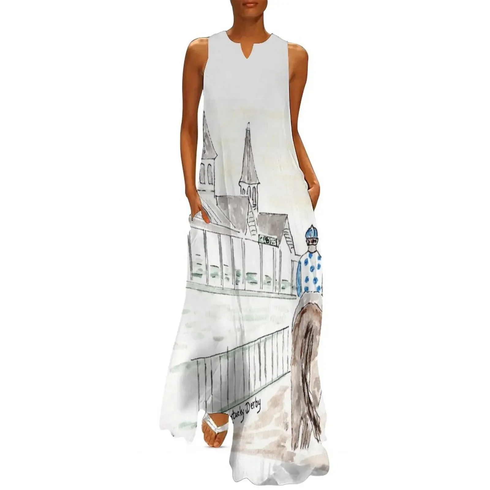 

Derby horse, twin spires, louisville Long Dress wedding dresses for woman dress women summer women evening dress
