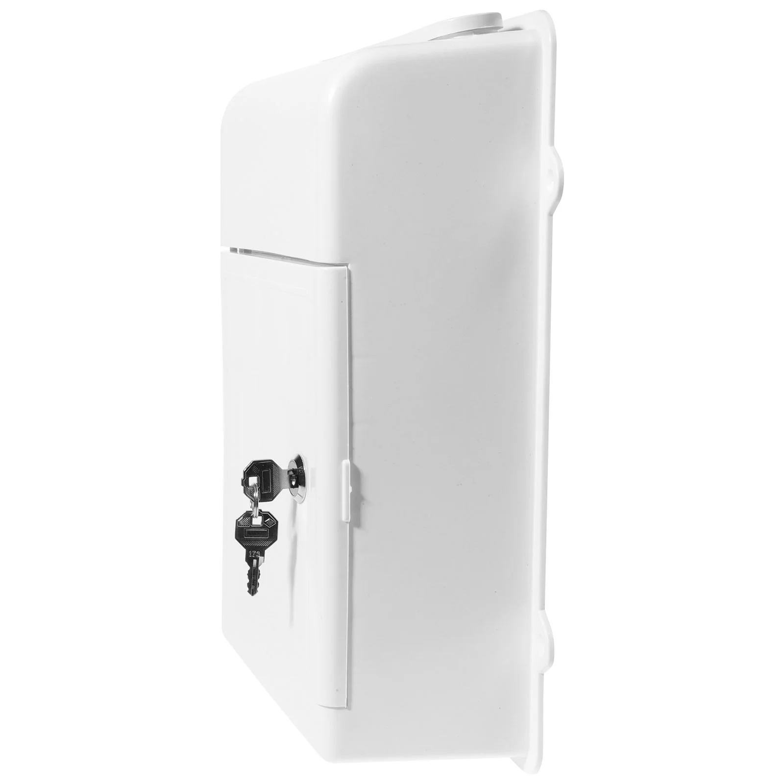 

Key Drop-box Wall Hanging Mail Mailbox Old Fashioned White Suggestion Collect Bin Office