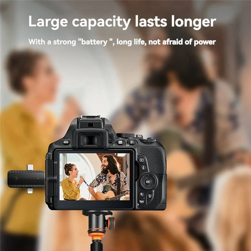 Микрофон для прямой трансляции мобильного телефона ELEC-3-в-1, беспроводной микрофон с зажимом, подходит для записи и короткого видео