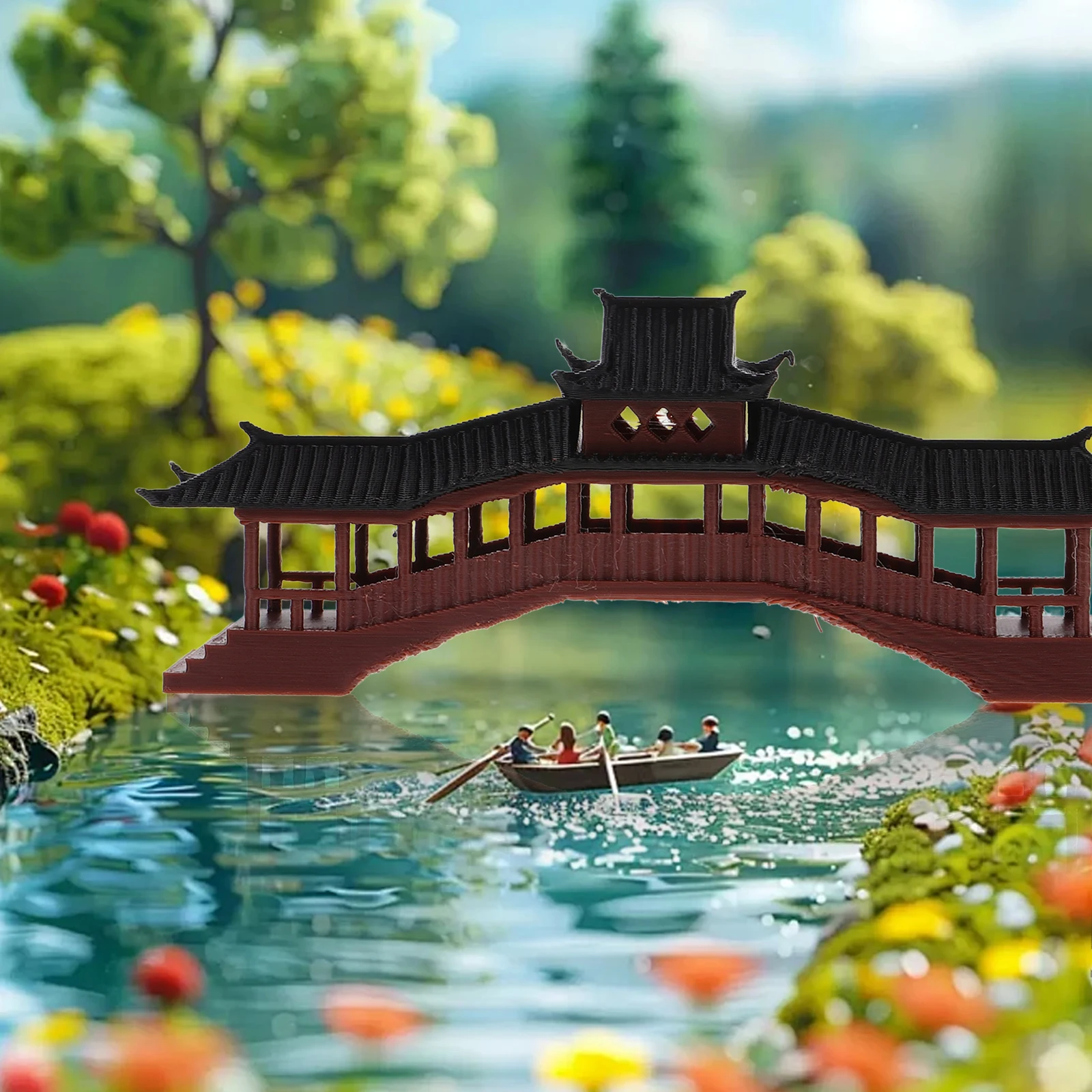 المناظر الطبيعية الصغيرة جناح زخرفة جناح بلاستيكي صغير لخزان الأسماك بونساي المناظر الطبيعية حديقة ديكور حوض السمك حلية المنزل #3