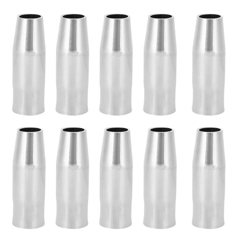 

10Pcs Welding Torch Nozzle Shield Cup Copper Welder Consumables For Binzel 15AK