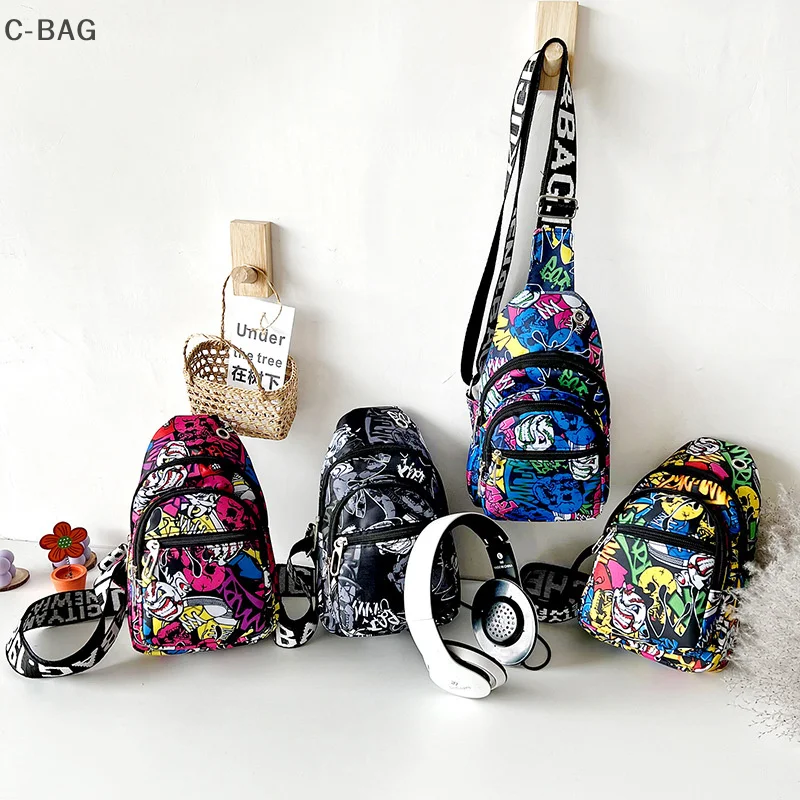 

Casual Personalized Printed Men's Crossbody Chest Bag Portable OutDoor Travel Multifunctional Waistpack