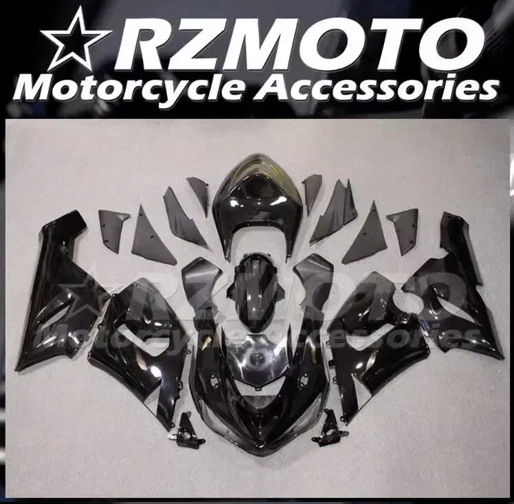 

4Gifts New ABS Full Fairings Kit Fit For KAWASAKI ZX-6R ZX6R 636 2005 2006 05 06 Bodywork Set Custom Black