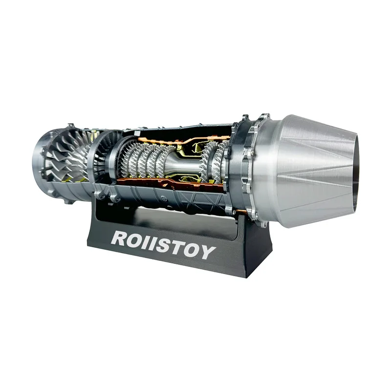 Modelo de motor de jato de combate j20 impresso em 3d, modelo de aeronave elétrica, kit de brinquedo de construção de motor turbojet
