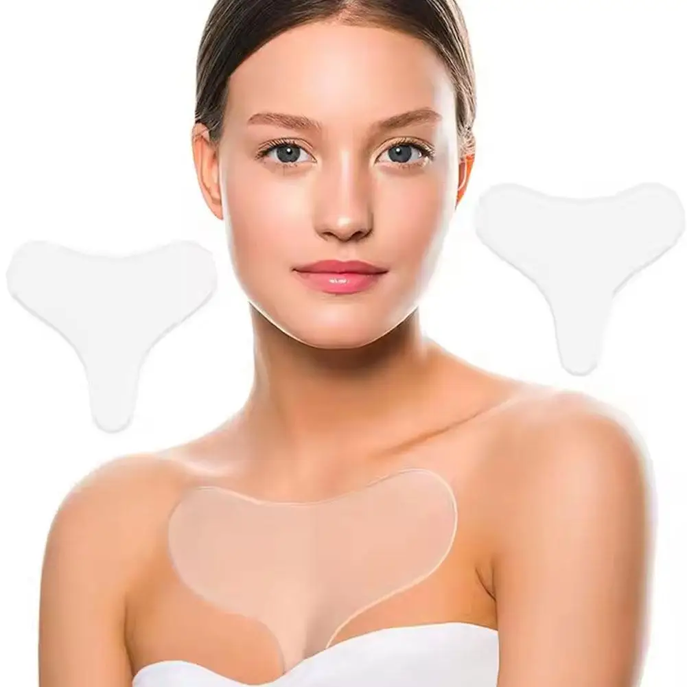 

Silicone Anti Wrinkle Patches For Chest Neck Lift Tapes Pads Forhead Eye Checklift Reusable Chest Skin Wrinkle Remover Pad M3Z1