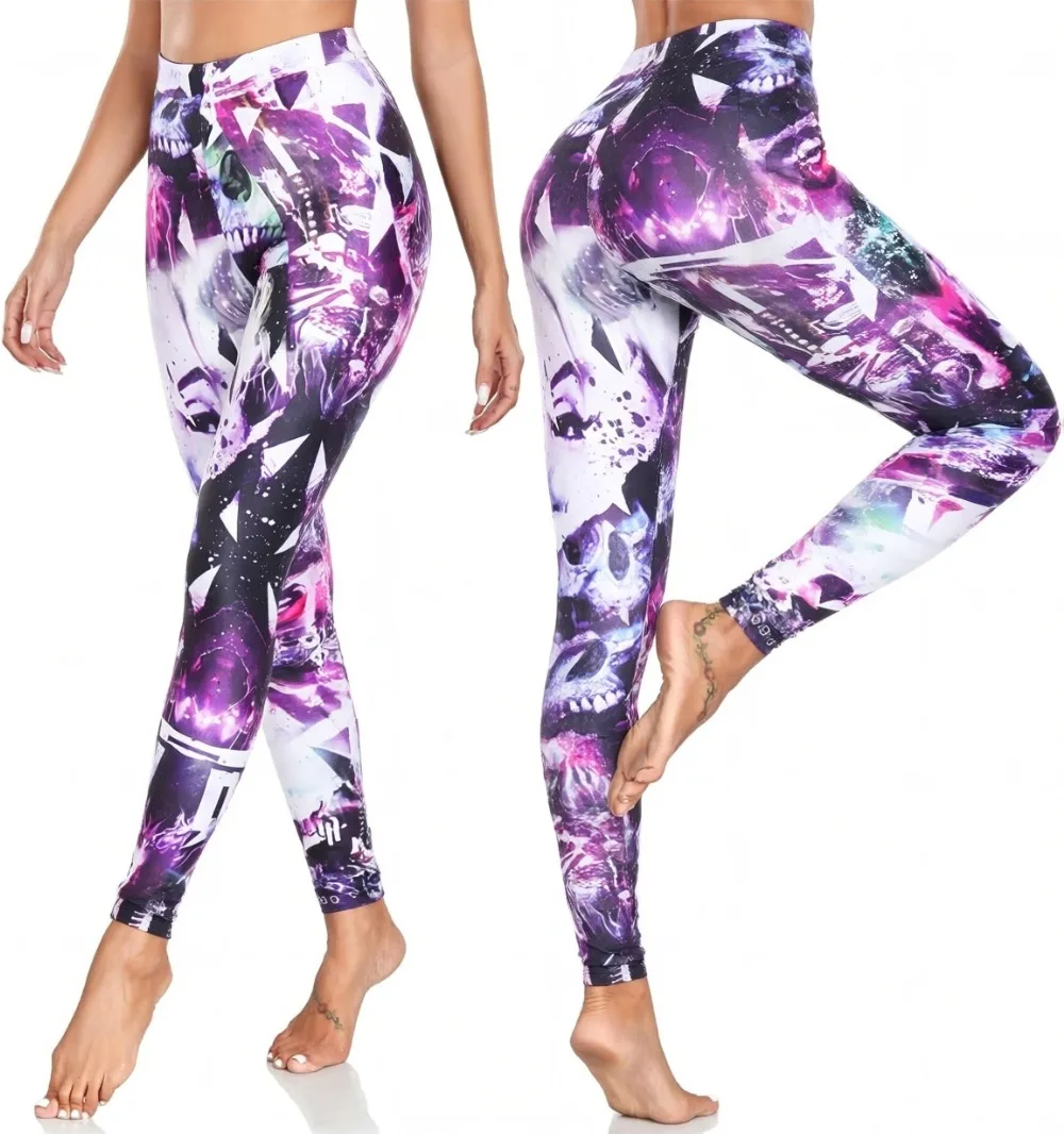 Printed Leggings Basic Workout Yoga Pants Buttery Smooth Womens Leggings