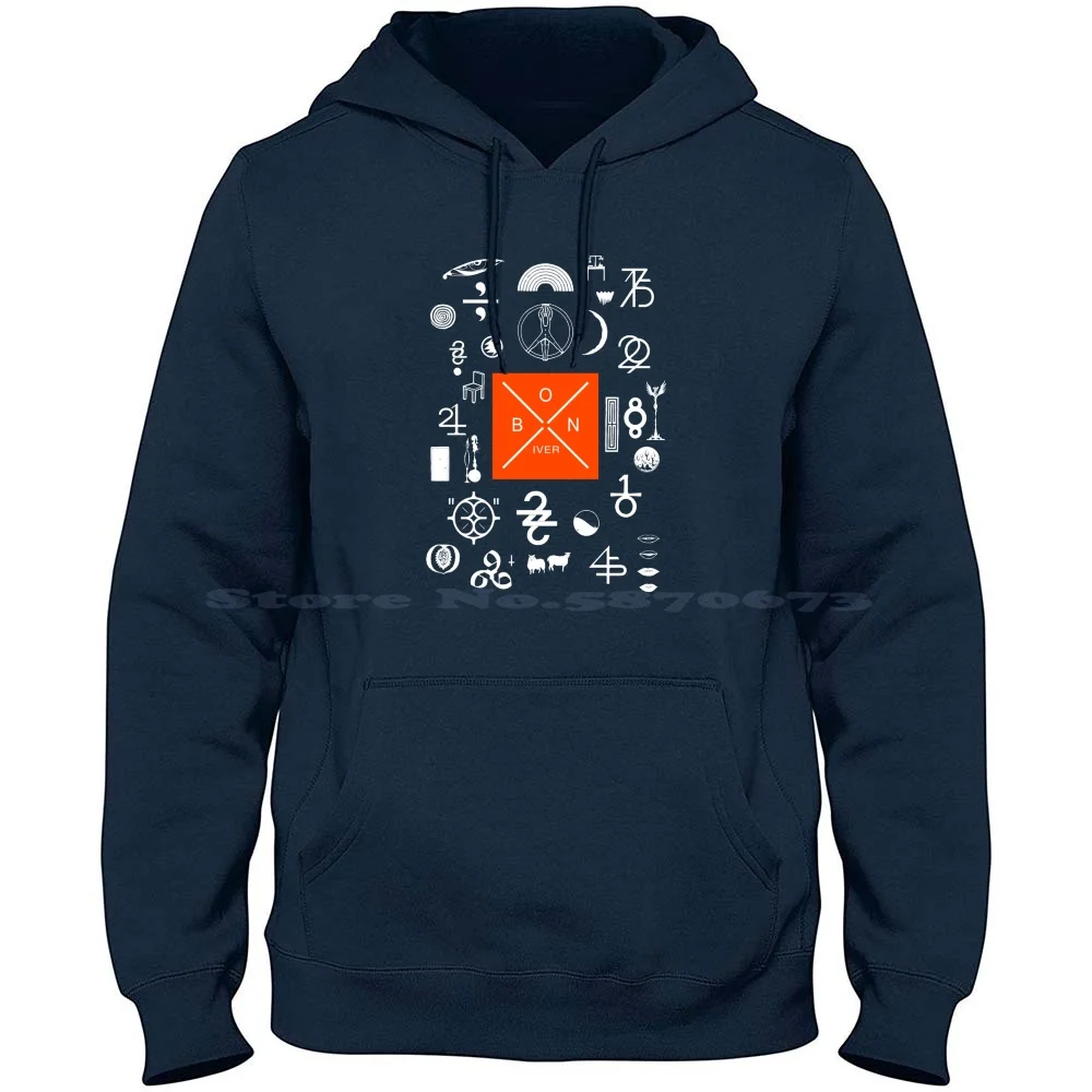 Bon Iver-22 A Million Retro 100% Cotton Hoodie T Shirt Bon Iver 22 A Million Retro