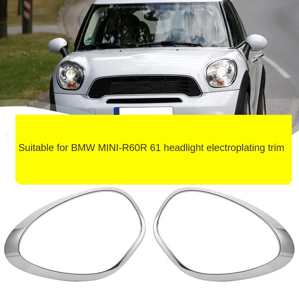 Car Headlight Lamp Ring Bezel Trim Surround Cover For MINI Cooper R60 Countryman S ALL4 11-16 51139801573 51139801574