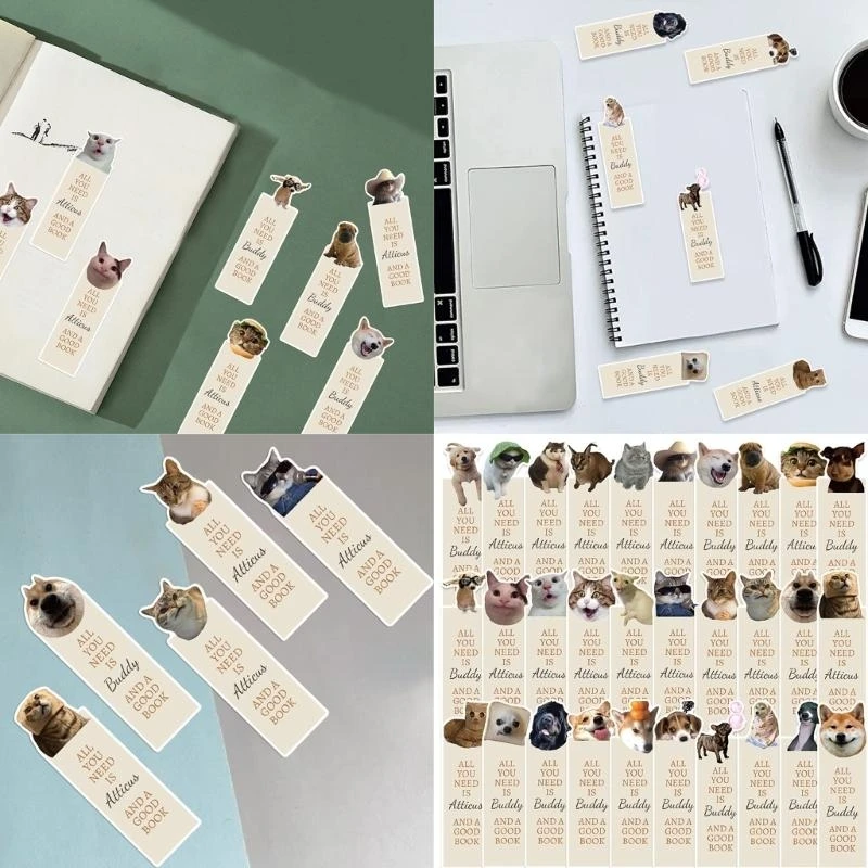 30 folhas Creative Paper Bookmarks Inspirational Page Marker Motivational Bookmarks for Students Professor