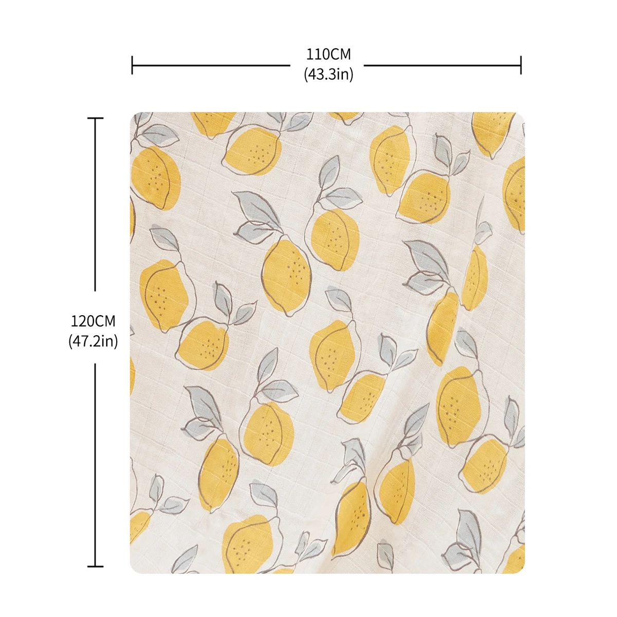 Elinfant 2PCS Baby Bath Towel Muslin Swaddle Blankets Bamboo Cotton Newborn Photography Blanket