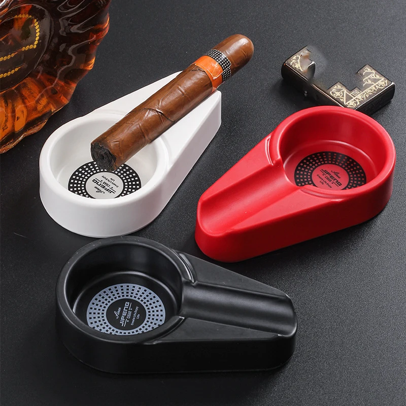 

Portable Single Slot Cigar Ashtray Ash Tray Cigarette Cigar Ashtray Ash Tray Cigar Stand Holder Ashtray Ash Tray Men's Gift