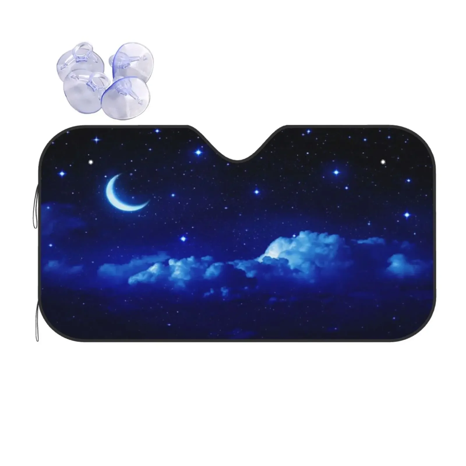 Universal Car Windshield Sunshade,Sky and Clouds from Above The Clouds Scenic Sun Shield Protector Foldable Sun Visor Covers