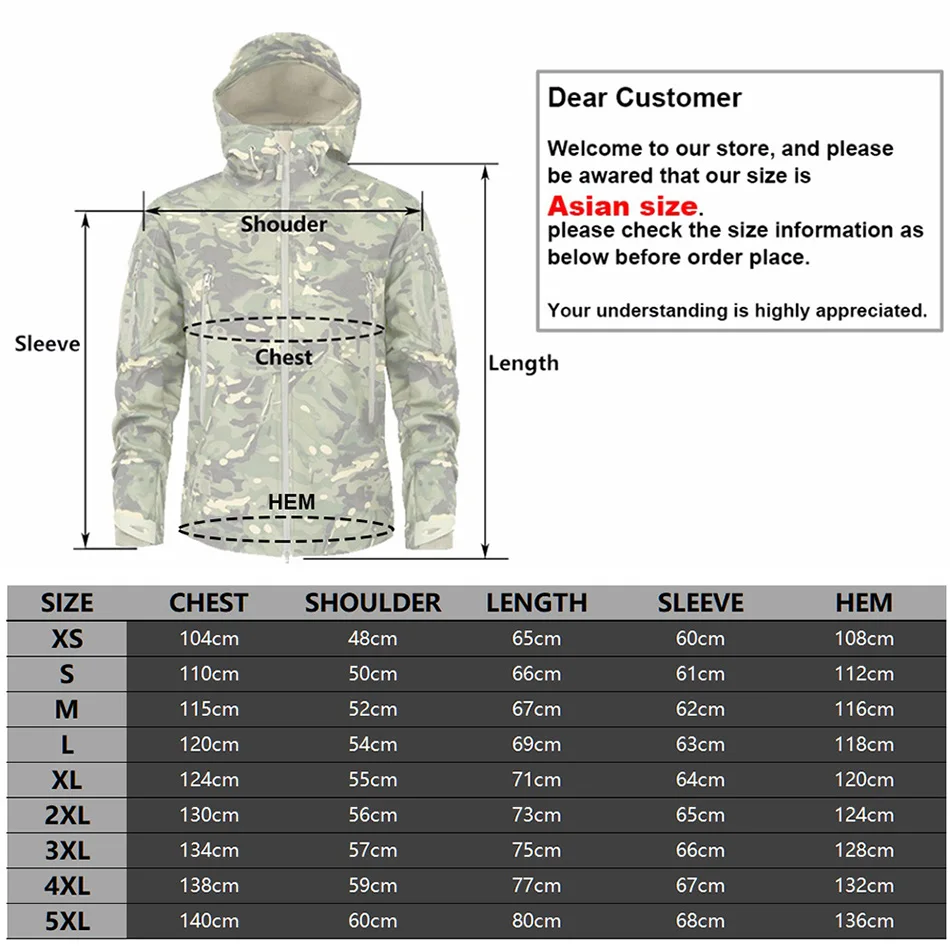 Army Camouflage Coat Military Jacket Waterproof Windbreaker Raincoat Clothes Army Jacket Men Jackets And Coats