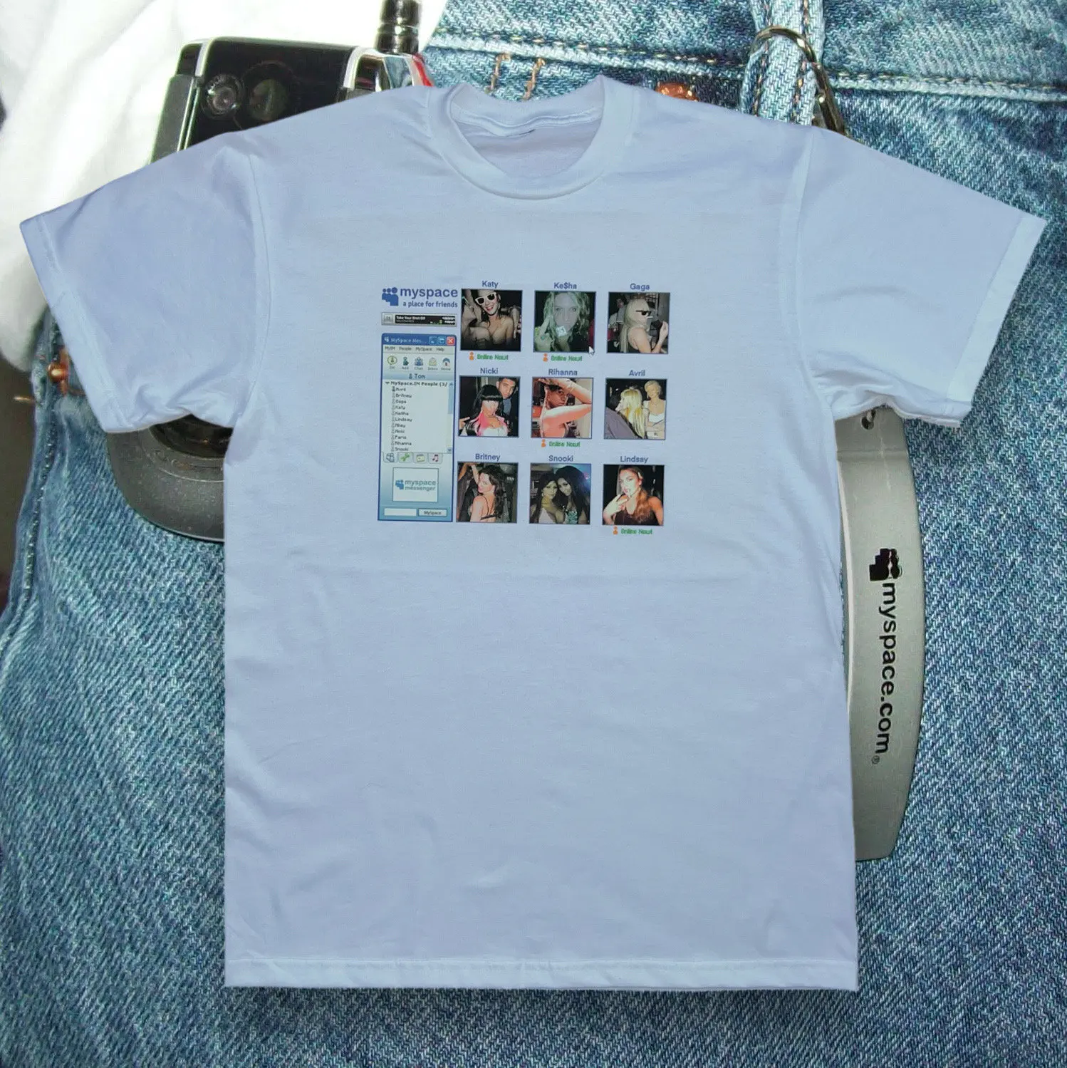 myspace icons inspired tee