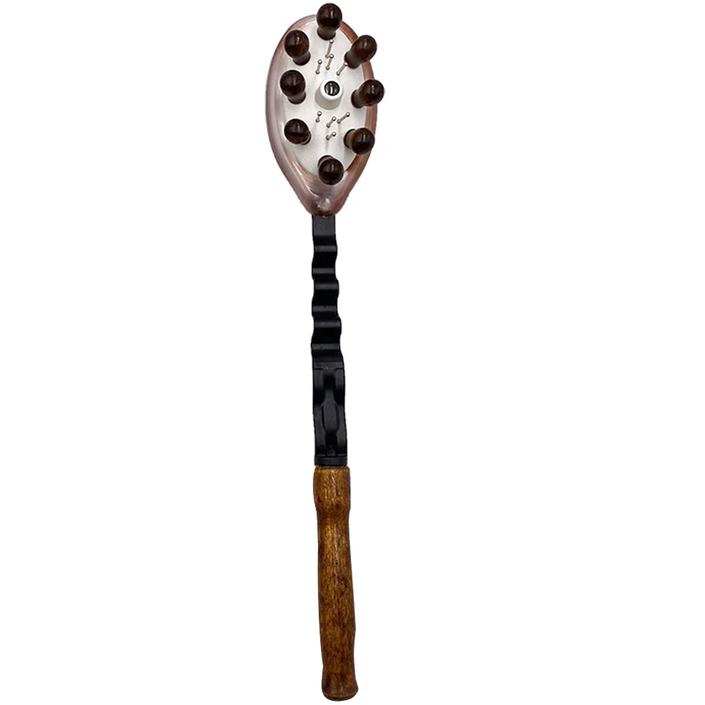 

Multifunctional Wooden Body Massage Hammer Durable Long Handle Handheld Wood Massager For Back Neck Shoulder Therapy
