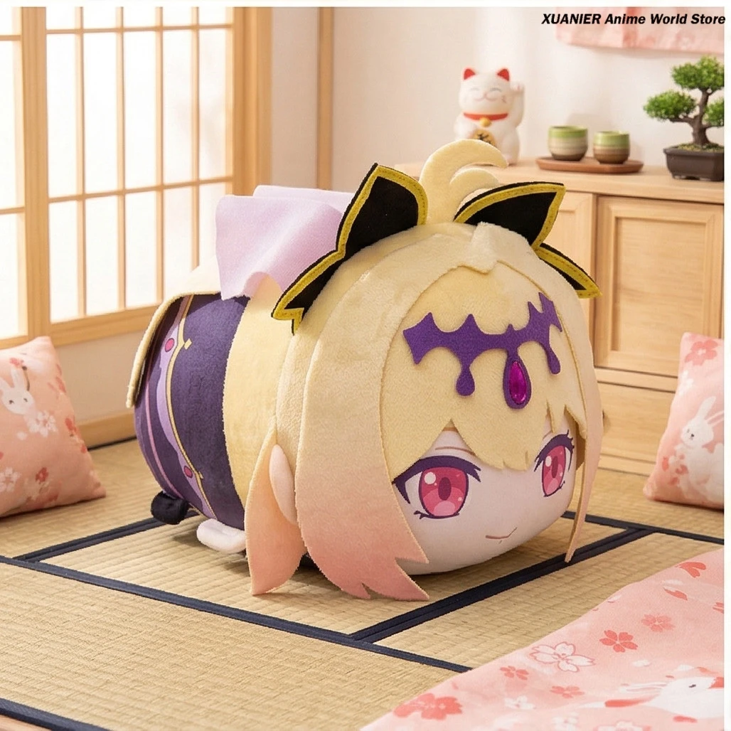 30CM Cartoon Anime Moria Ruruka Plush Peripherals Papa Dango Mascot Throw Pillow Cosplay Game Character Back Cushion
