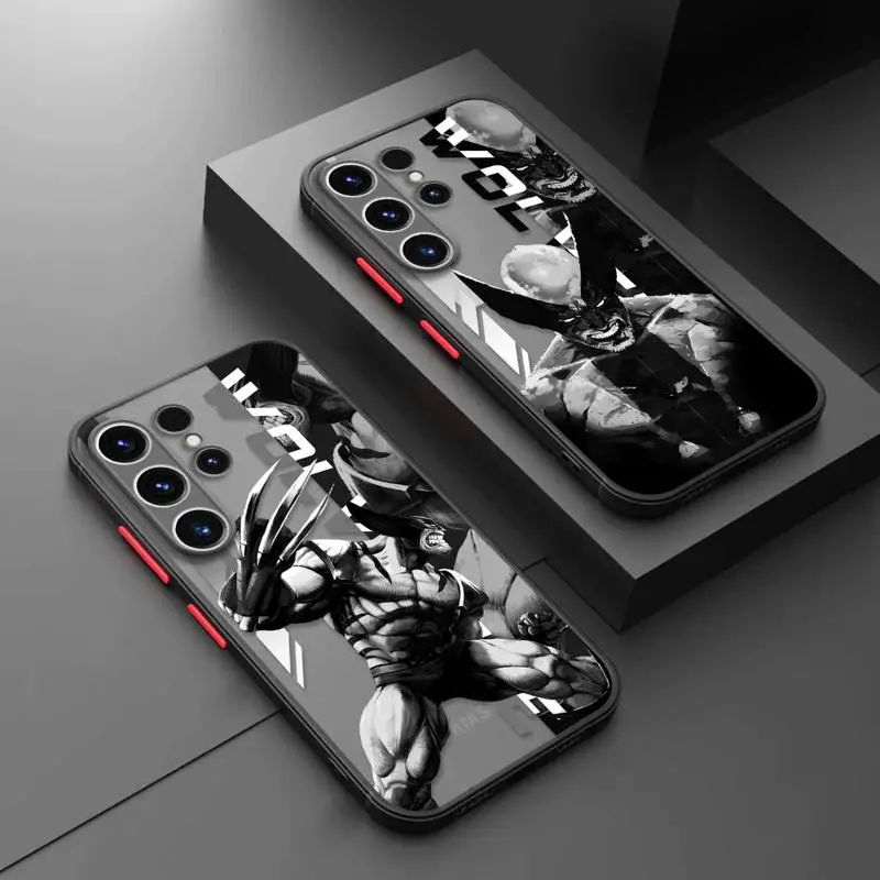 Phone Case For Samsung Galaxy S23 S22 S21 S20 Ultra FE S10 S9 S10e Plus 5G Note 8 9 10 20 Lite Matte Fundas Superhero Cartoon