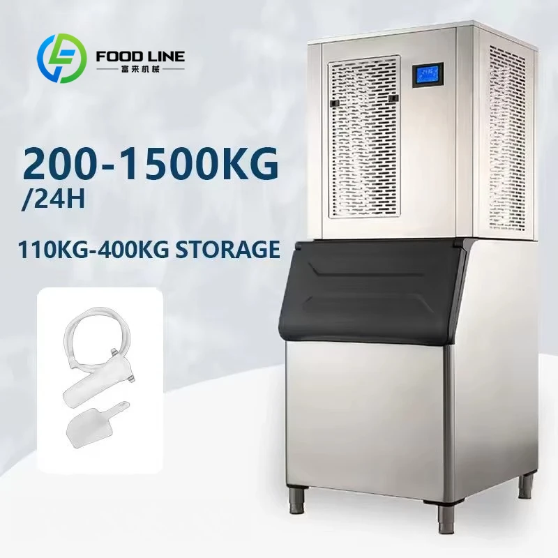 Customized High Ambient Temperature Flake Ice Maker for Tropical and Hot Climate Seafood and Fishery Preservation