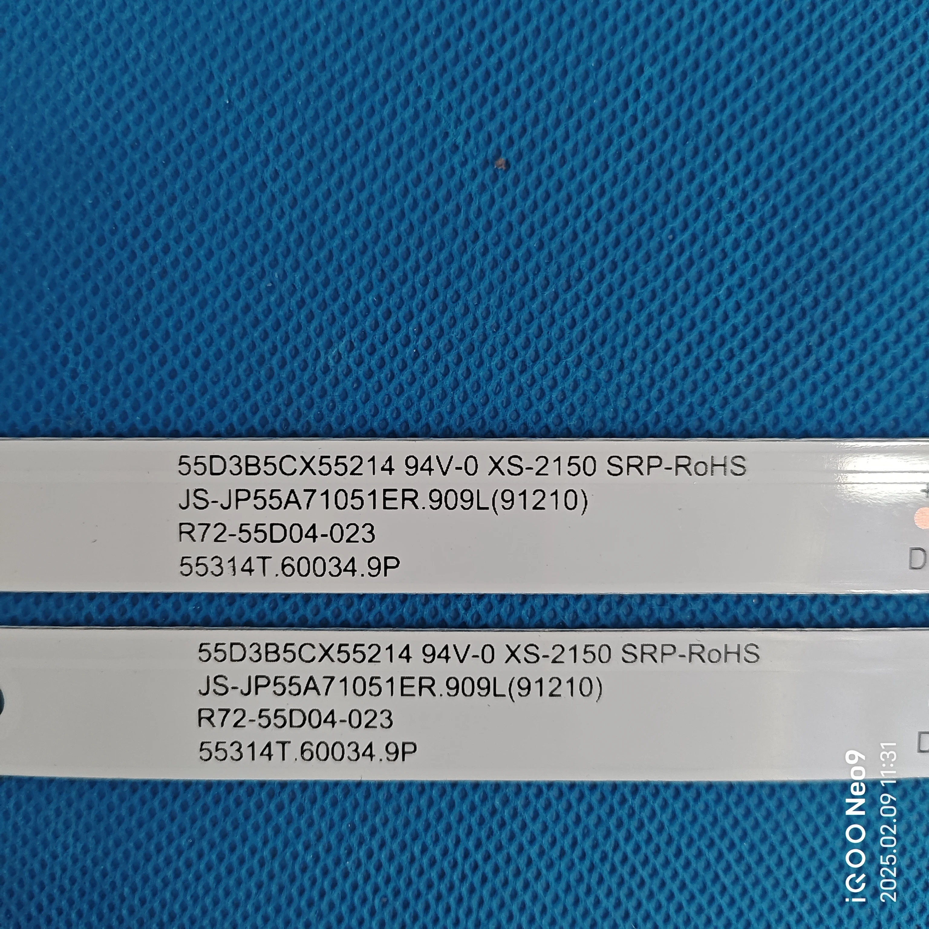 شريط إضاءة خلفي LED لـ Vityaz 55LU1204 K55DLJ10US JS-JP55A71051ER.909L (91210) R72-55D04-023 553141 .60034.9P تلفزيون 55 TDSISTEM