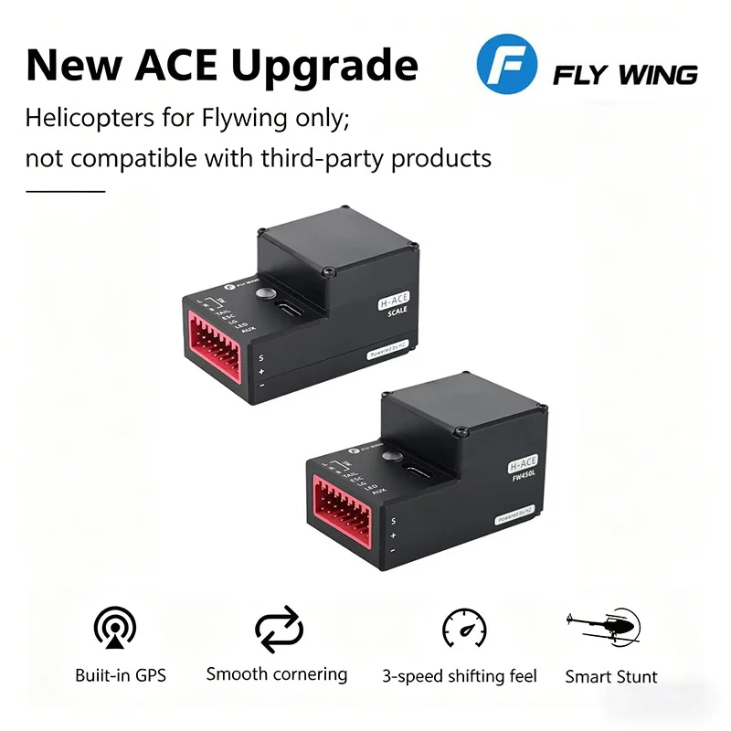 

FLYWING H-Ace Helicopter Flight Controllor Bulit In GPS Support Navigational Lighting Systems Apply To Flywing Helicopters