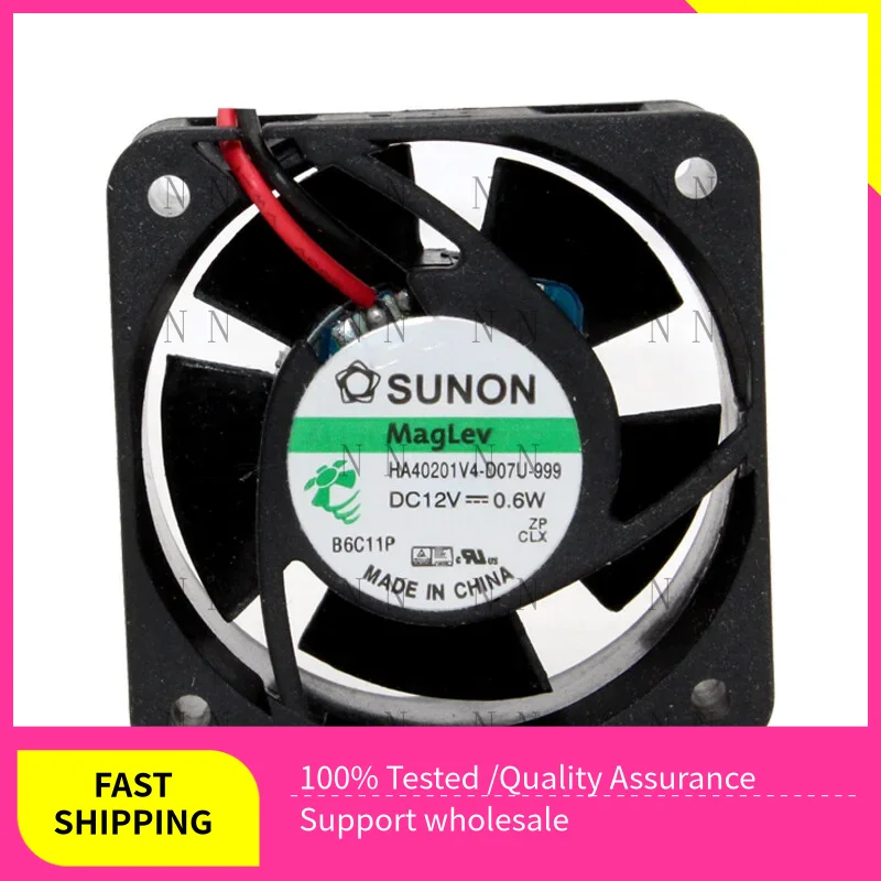 

GGT FOR SUNON HA40201V4-D07U-999 12V 0.6W 4CM 4020 2-wire Silent Magnetic Cooling Fan