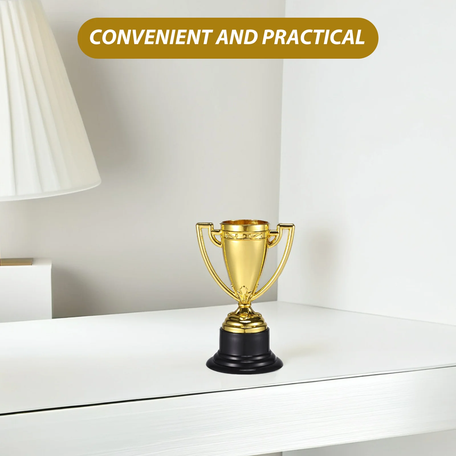 25Pcs Children Award Trophy Fun Golden Mini Prize Cups for Preschool Activities Team Competitions Classroom Motivation